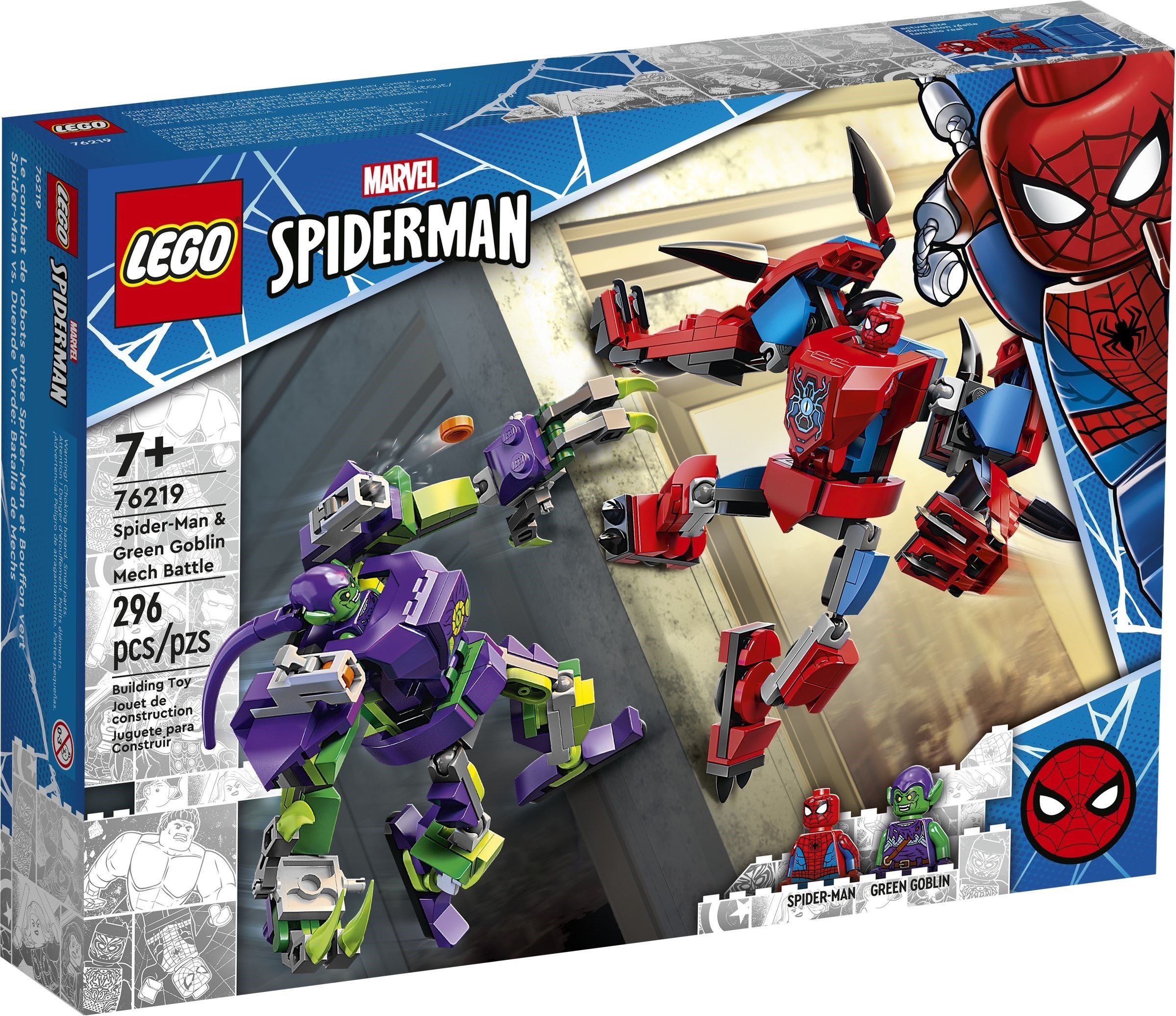 76219 Lego MARVEL SUPER HEROES Spider-Man & Green Goblin Mech