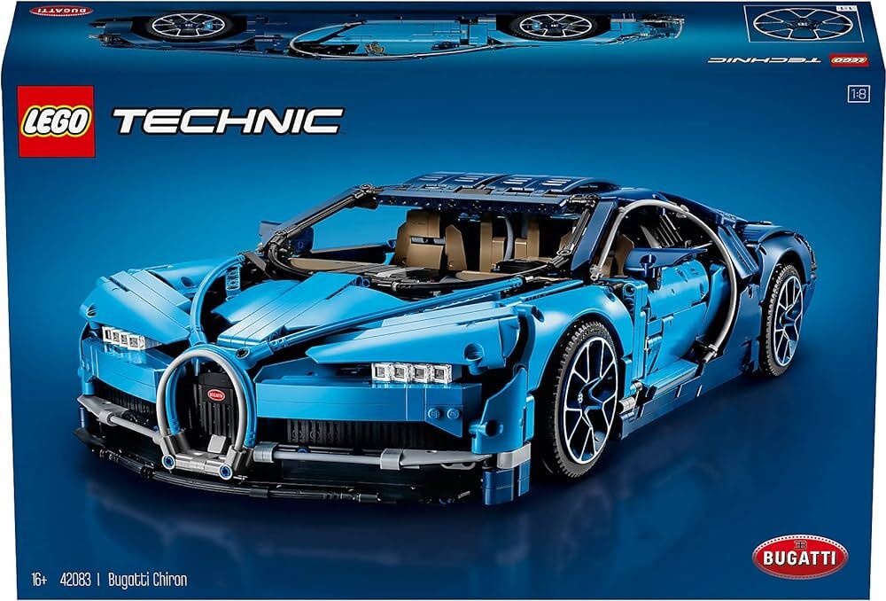 42083 Technic Bugatti Chiron Race Car Building Kit and Engineering Toy ...